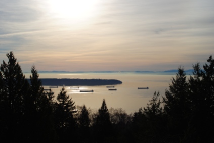 Beautiful view driving up to Cypress Mountain